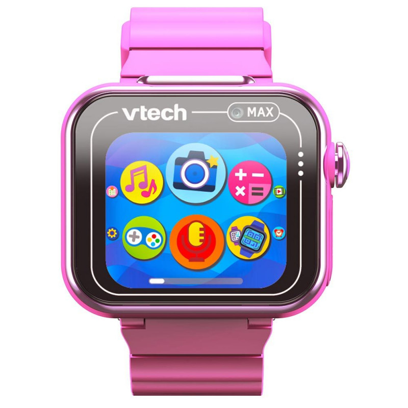 VTech KidiZoom Smart Watch MAX różowy smartwatch dla dzieci z podwójnymi aparatami, ponad 20 grami, trackerem aktywności, wodoodporny