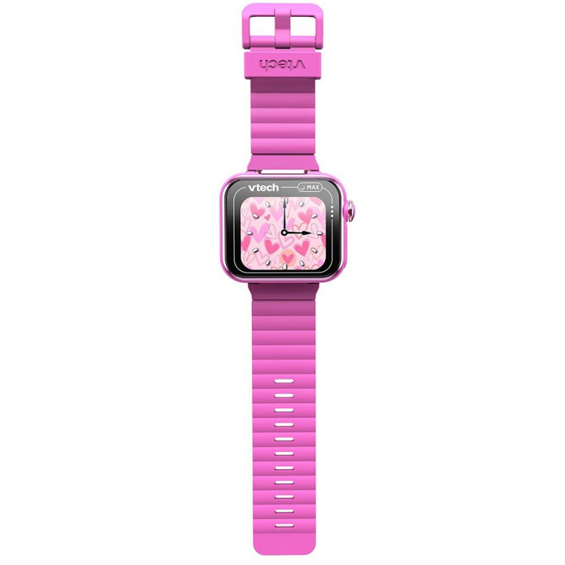 VTech KidiZoom Smart Watch MAX różowy smartwatch dla dzieci z podwójnymi aparatami, ponad 20 grami, trackerem aktywności, wodoodporny