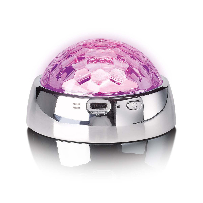 Lenco TTA-080SI stabilizator płyt z dyskotekowym światłem RGB, 250 g, srebrny