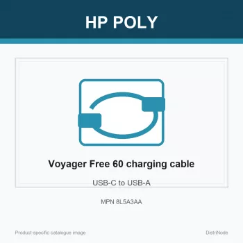 HP Poly Voyager Free 60 USB-C do USB-A kabel do ładowania