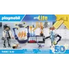 Playmobil 71450 My Life: Naukowcy z robotami Impreza o tematyce naukowej w laboratorium z dronem transportowym i robotami Zabawna pomysłowa zabawa w odgrywanie ról Arti