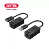 Kabel sieciowy UNITEK Y-UE01001 Stacja dokująca/replikator portów USB 3.0 60 m czarny