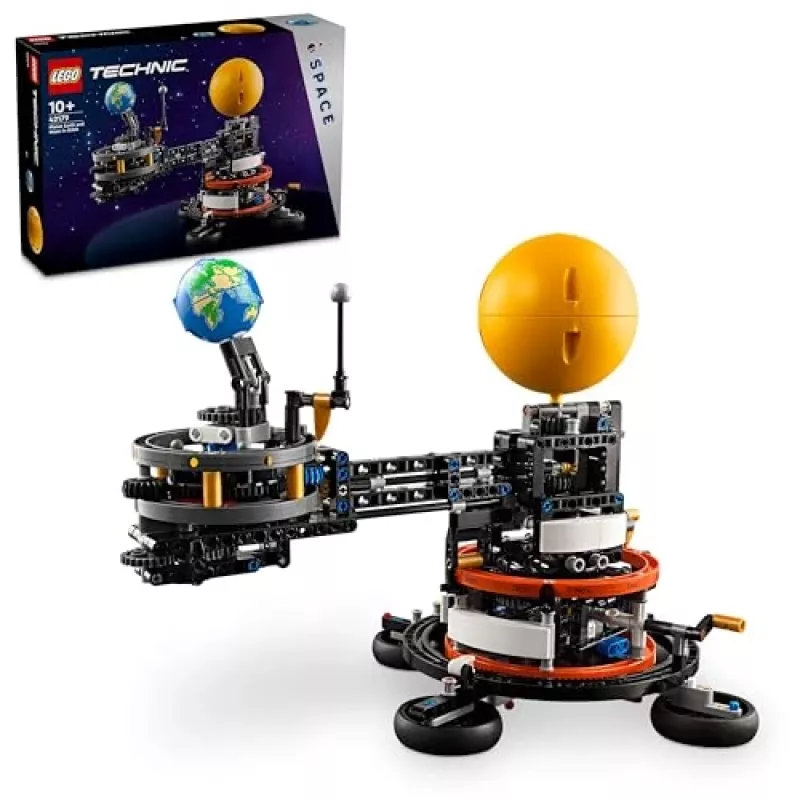 LEGO Technic Pianeta Terra e Luna in Orbita – Giochi Spaziali per Bambini e Bambine da 10 Anni in Su, Sistema Solare Giocattolo da Costruire con Pianeti