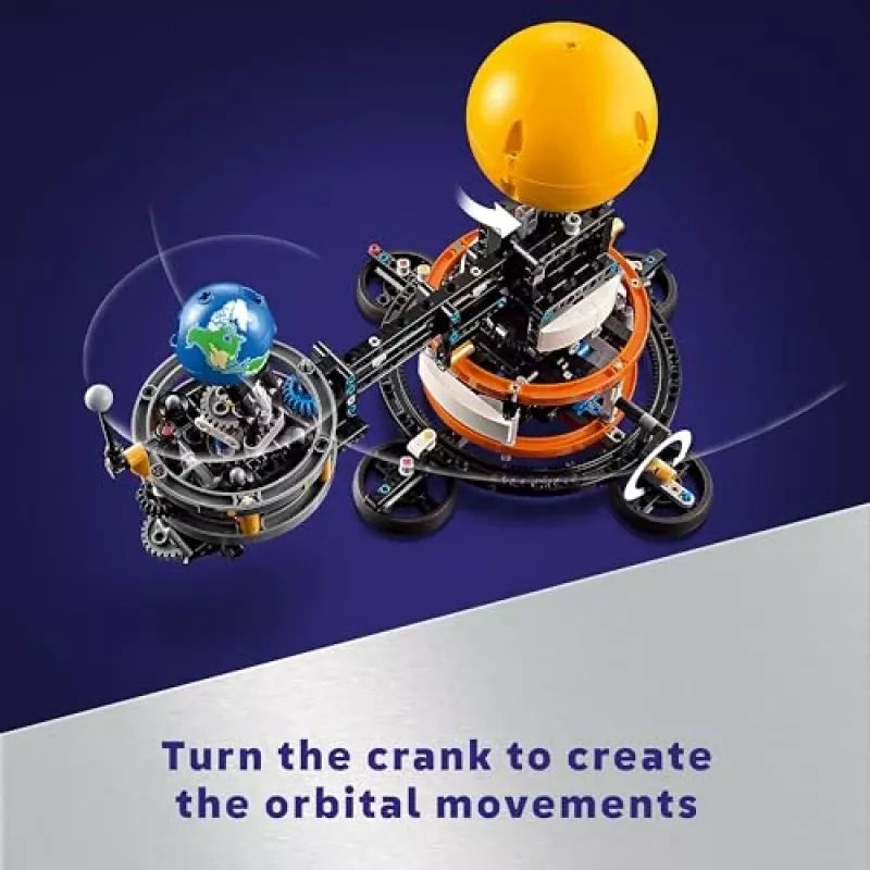 LEGO Technic Pianeta Terra e Luna in Orbita – Giochi Spaziali per Bambini e Bambine da 10 Anni in Su, Sistema Solare Giocattolo da Costruire con Pianeti