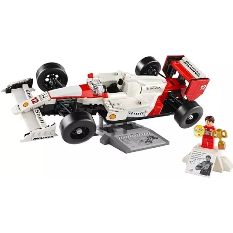 Zestaw LEGO McLaren MP4/4 Ayrton Senna 10330 — model w skali LEGO ICONS do ekspozycji