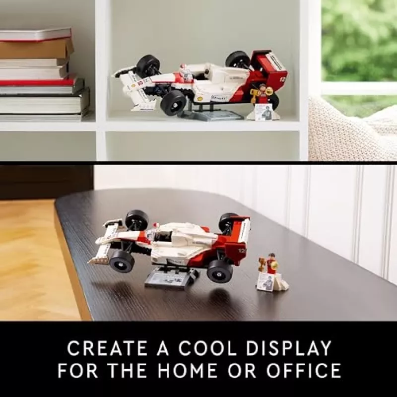 Zestaw LEGO McLaren MP4/4 Ayrton Senna 10330 — model w skali LEGO ICONS do ekspozycji