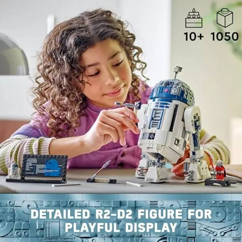 LEGO zestaw do zbudowania droida R2‑D2 75379 — 1050 elementów, 10+ lat, 160×110×240 mm, 0,24 kg