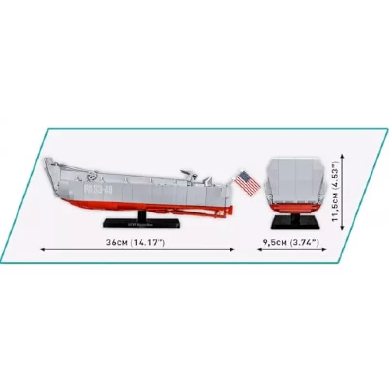 Zestaw konstrukcyjny Cobi LCVP Higgins Boat 715 elementów wiek 8+