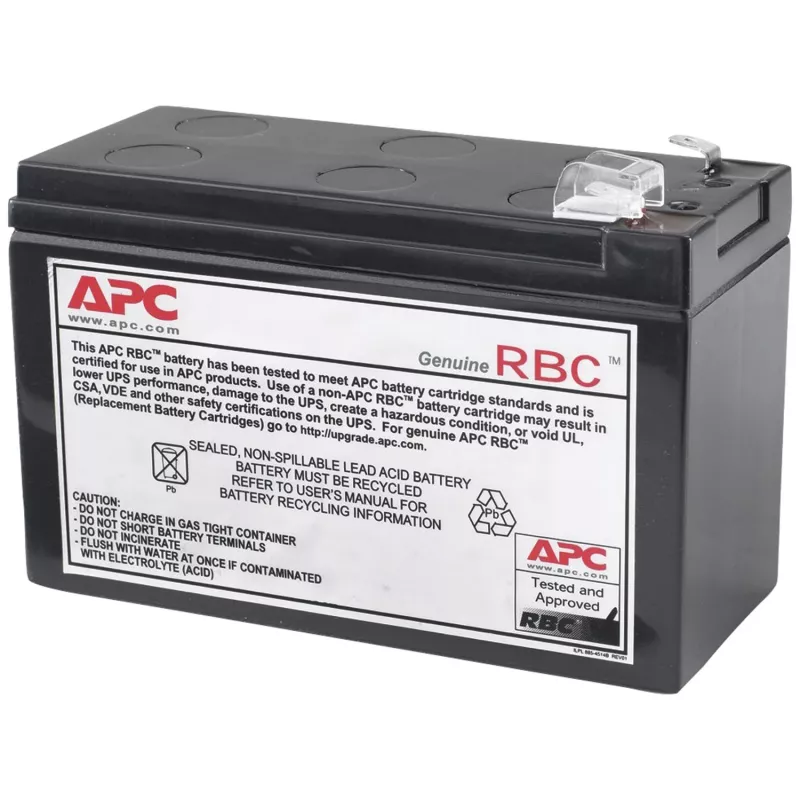 APC bateria Replacement Cartridge APCRBC110 (OEM), Sealed Lead Acid (VRLA), 1 szt., 84 VAh, czarny, RoHS, 2.5 kg