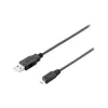 Equip USB 2.0 Type A to Micro-B kabel, 1.0m, Czarny, 1 m, USB A, Micro-USB B, USB 2.0, Male/Male, Czarny