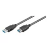 Wentronic Goobay Kabel przedłużający USB 3.0 SuperSpeed, czarny, 3 m - Wtyk USB 3.0 (typ A) > Gniazdo USB 3.0 (typ A) (93999)