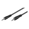 Wentronic Goobay Przewód połączeniowy jack 3,5 mm, czarny, 2,5 m - wtyk jack 3,5 mm (3-pin, stereo) > wtyk jack 3,5 mm (3-pin, stereo) (50449)