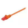 Wentronic Goobay - Kabel krosowy - RJ-45 (M) do RJ-45 (M) - 1 M - UTP - CAT 6 - Formowany, bez zaczepów - Pomarańczowy (95262)