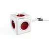 Allocacoc PowerCube Extended - 1,5m - Szary - Czerwony - 220 - 240V (PowerCube Extended 1,5M R)