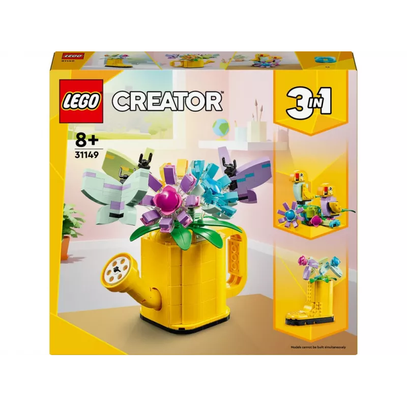 LEGO Creator Kwiat w konewce 31149 — budowany model kwiatowy, 420 elementów, 120×150×130 mm