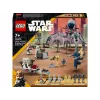 LEGO Star Wars Clone Trooper & Battle Droid Battle Pack Building Toys for Kids with Speeder Bike Vehicle 4 Minifigures and 5 figurki Gifts for Boys