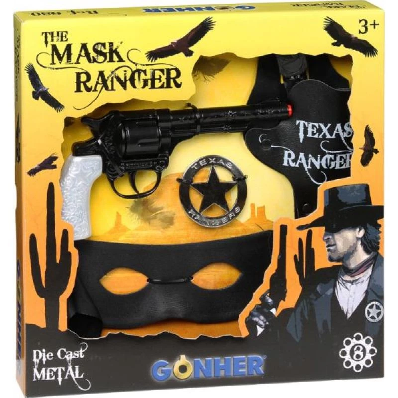 Gonher zestaw kowbojski z maską