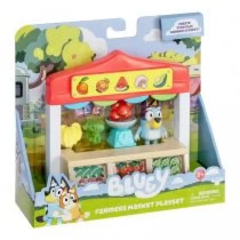 Zestaw figurek zabawkowych TMTOYS Mini Bluey Sklep spożywczy BLU17555 – zestaw miniaturowych figurek do zabawy