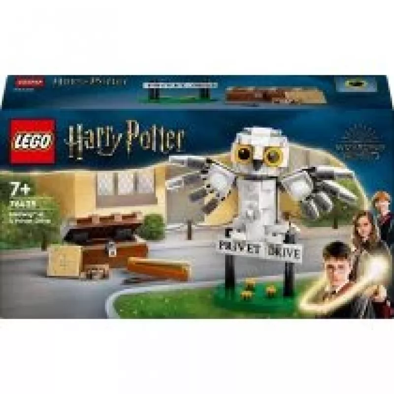 LEGO Harry Potter składana Hedwiga na Privet Drive model 76425 — 337 elementów, wysokość 100 mm, zalecany wiek 7+