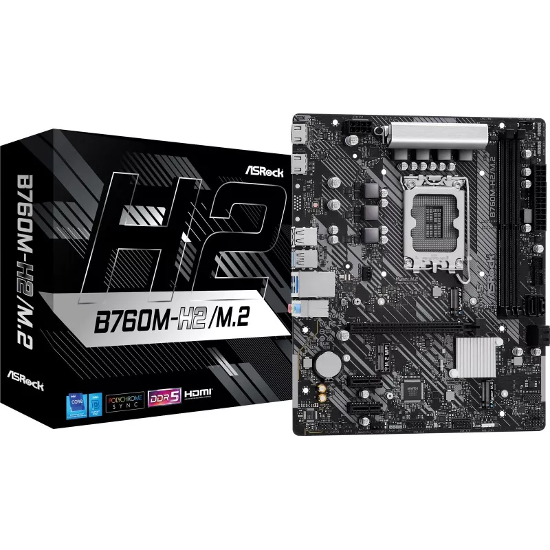 ASRock B760M-H2/M.2 DDR5 LGA1700 Micro-ATX Płyta główna