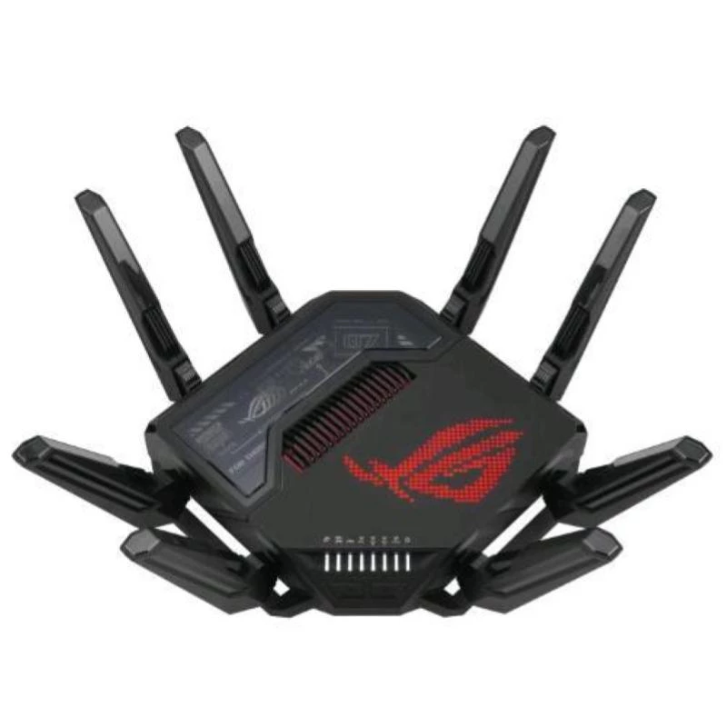 ASUS ROG Rapture GT-BE98 router bezprzewodowy 10 Gigabit Ethernet Quad-band (2.4 GHz / 5 GHz-1 / 5 GHz-2 / 6 GHz) Czarny