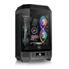 Thermaltake The Tower 300 Black Micro Tower Tempered Glass PC Gaming C