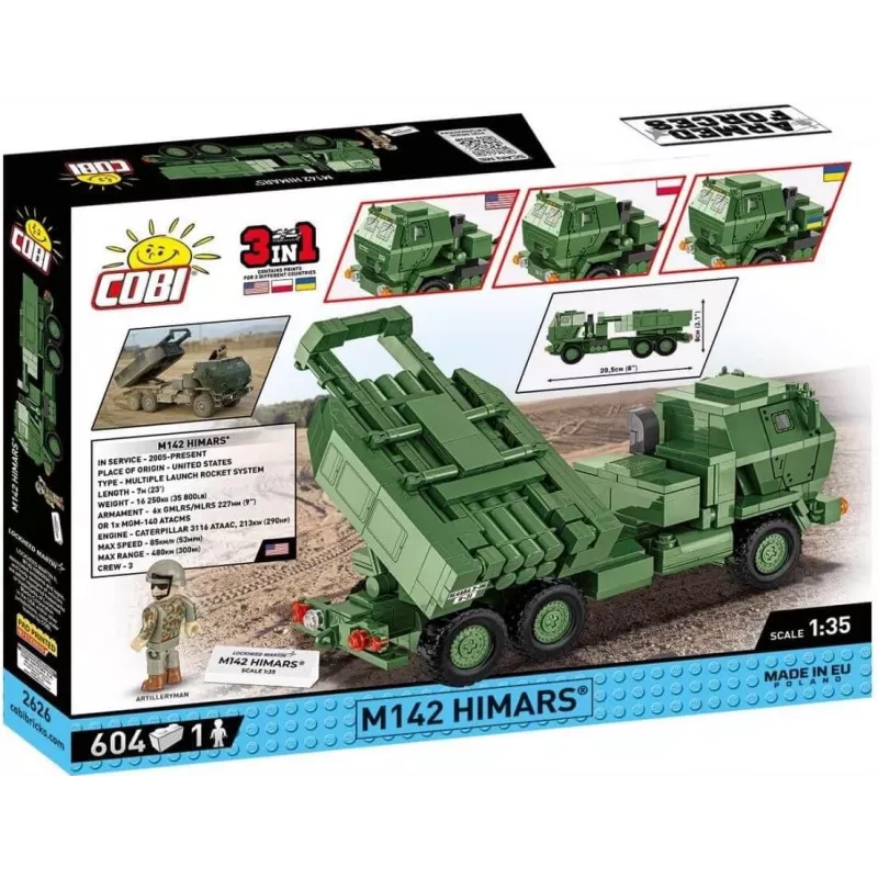 COBI 2626 Armed Forces M142 HIMARS 621 Klocków