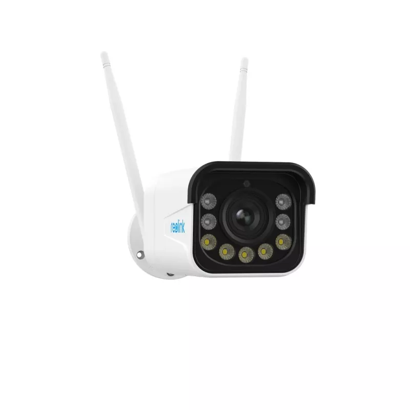 Reolink W430 - Kamera zewnętrzna 4K, Wi-Fi 6 nowej generacji, 5-krotny zoom optyczny, wykrywanie osób/pojazdów/zwierząt, kolorowe widzenie nocne