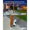 Reolink W430 - Kamera zewnętrzna 4K, Wi-Fi 6 nowej generacji, 5-krotny zoom optyczny, wykrywanie osób/pojazdów/zwierząt, kolorowe widzenie nocne