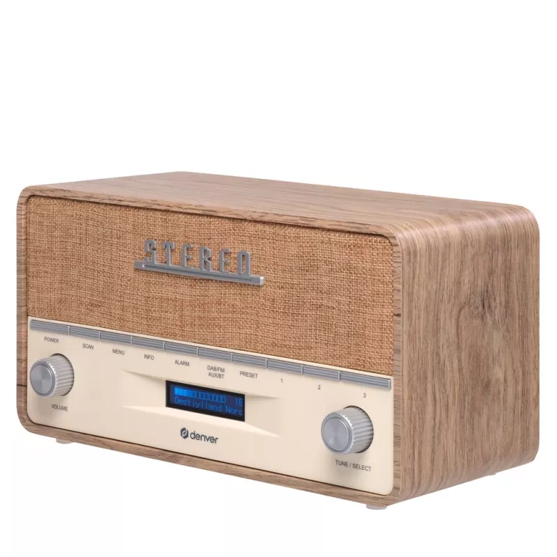 Radio przenośne Denver DAB-36LW tuner cyfrowy DAB+ 5W LCD