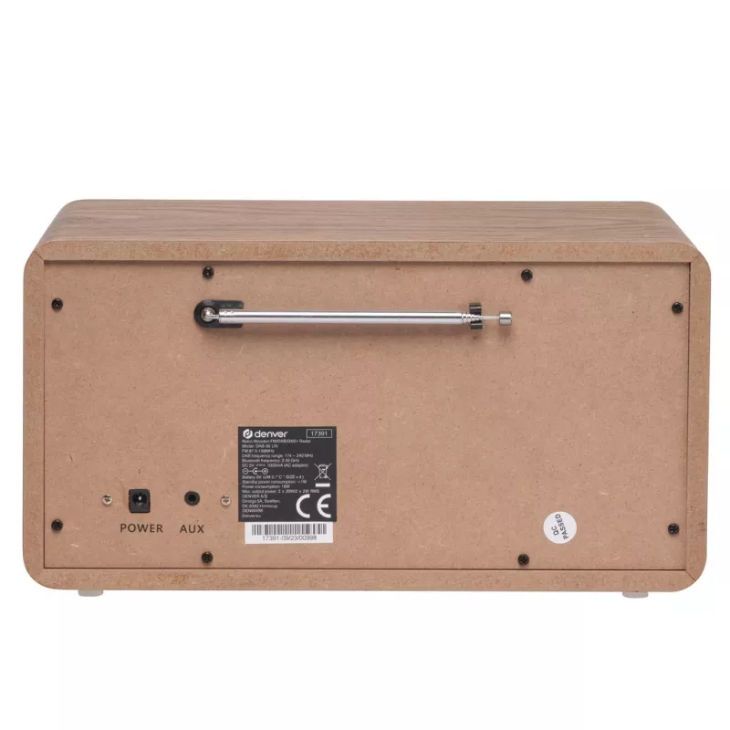 Radio przenośne Denver DAB-36LW tuner cyfrowy DAB+ 5W LCD