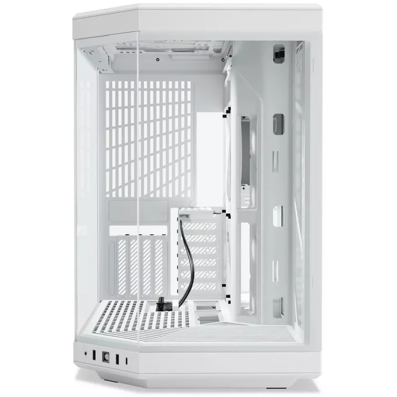 Obudowa komputera HYTE Y70 Midi Tower biała – obsługuje EATX, GPU do 42,2 cm, wysokość chłodzenia CPU 18 cm
