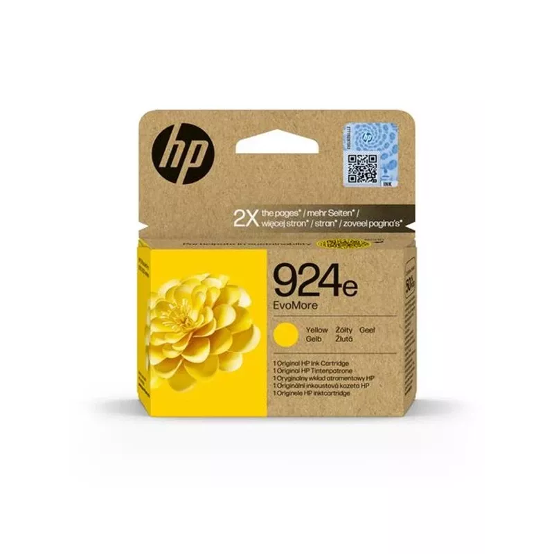 HP 924e EvoMore Żółty Oryginalny Wkład Atramentowy