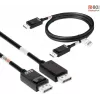 Kabel CLUB3D DisplayPort 2.1 Dwukierunkowy z certyfikatem VESA DP80 4K240Hz, 8K60Hz lub 10K30Hz M/M 1,2m/3,94ft