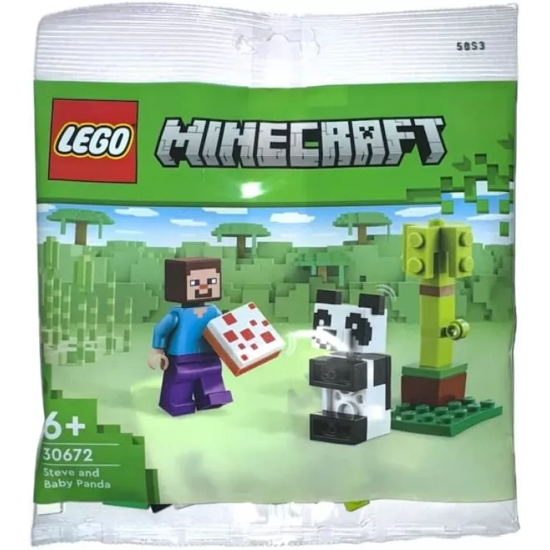 LEGO Minecraft Steve i mała panda 30672 Polybag