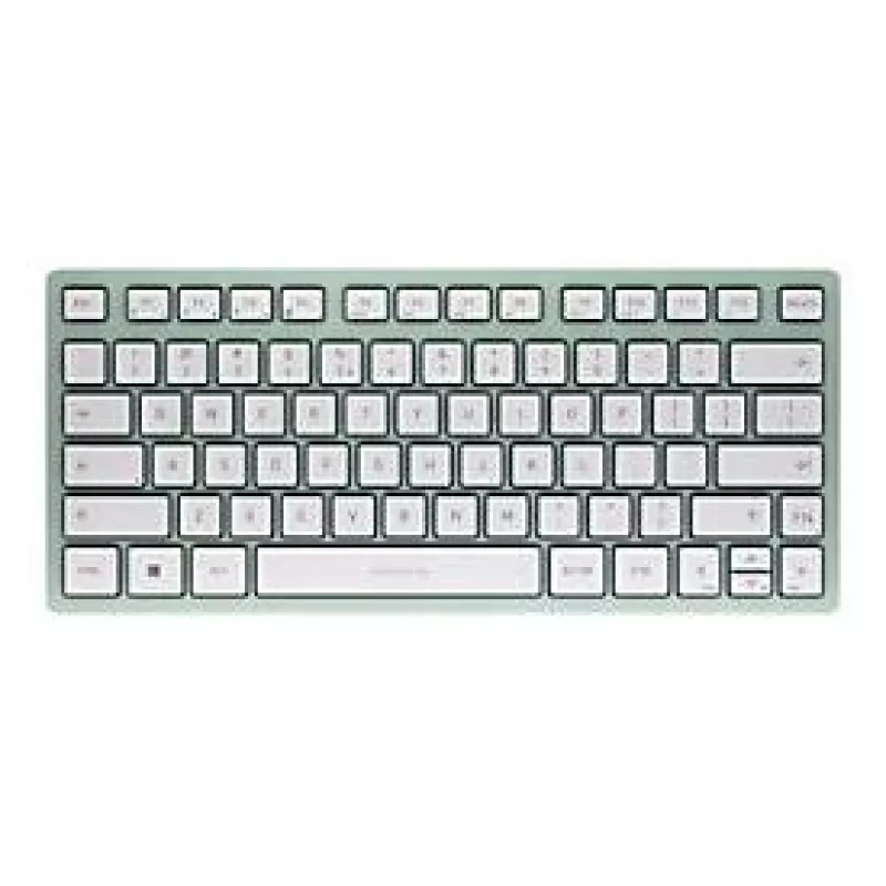 Klawiatura CHERRY KW 7100 MINI BT uniwersalna Bluetooth QWERTY US International w kolorze miętowym