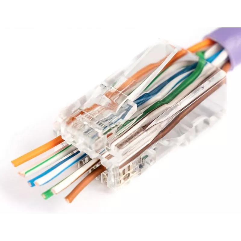 Złącze przewodu RJ45 Digitus X-ML-6U-EZ przezroczyste męskie 100 szt.