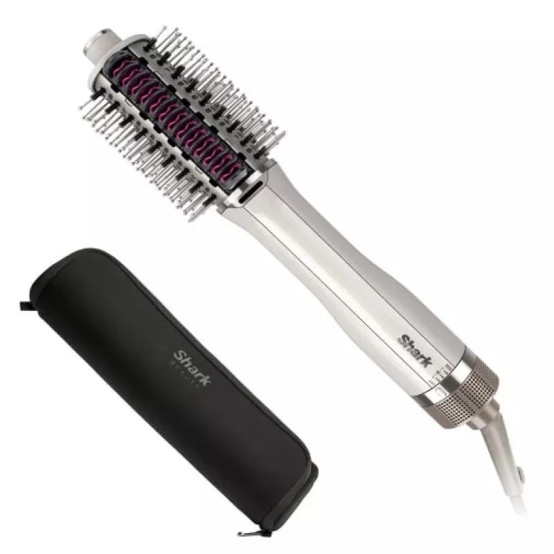 Szczotka na gorące powietrze Shark SmoothStyle HT212EU — 900 W, 3 poziomy grzania, sterowanie obrotowe, przewód 1,8 m, etui
