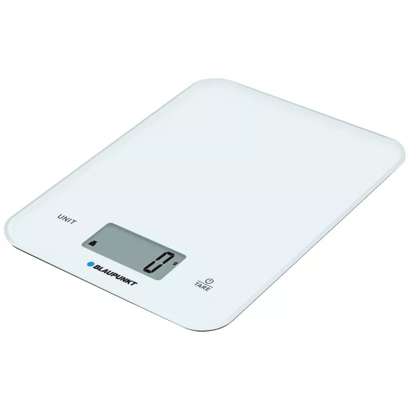 Waga kuchenna BLAUPUNKT FKS401 — biała, maks. 10 kg, dokładność 1 g, sterowanie dotykowe