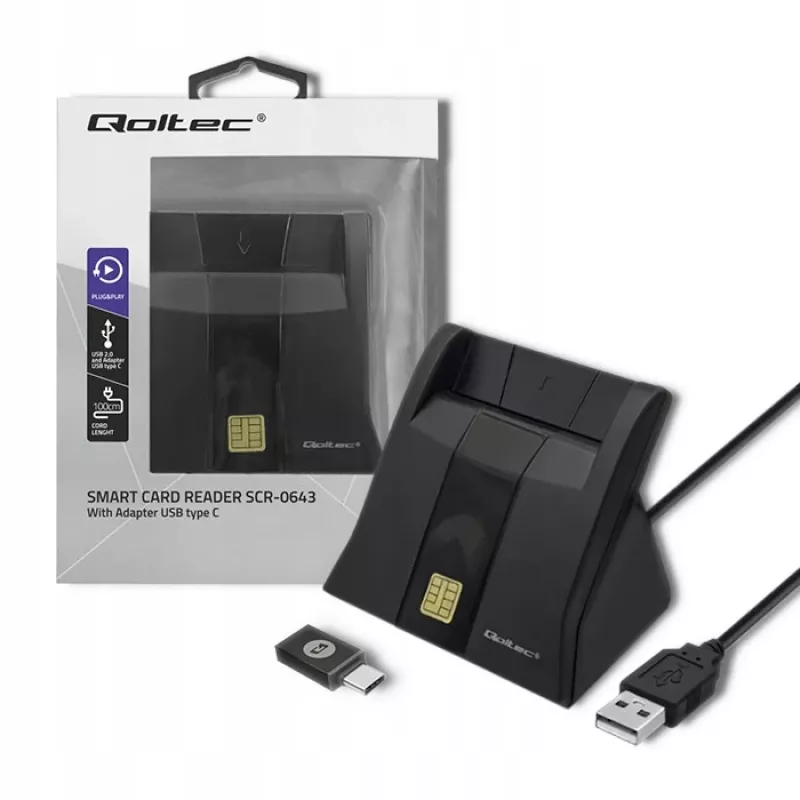 Czytnik RFID Qoltec 50643