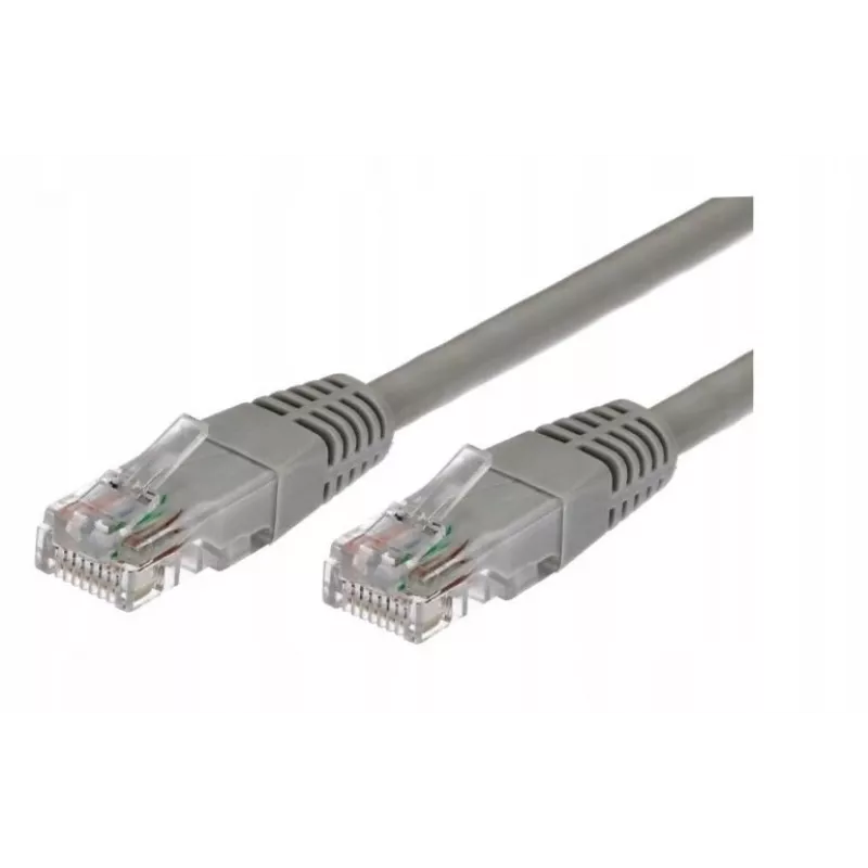TB AKTBXKS6U100G10 Cat.6 UTP patchcord, 1 m, szary, opakowanie 10 szt.