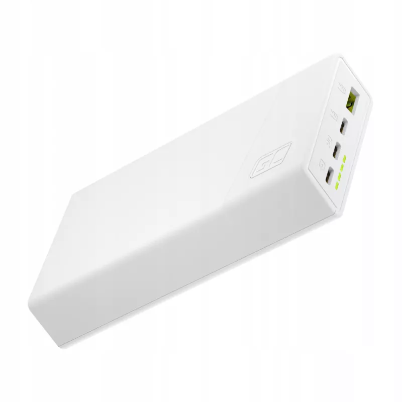Green Cell Powerbank 20000mAh 22,5W Biały PowerPlay20s 3x USB-C PD QC 3.0