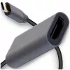 adapter kablowya IBOX USB-C na HDMI, model IACFAK, USB-C (męski) na HDMI (żeński), 4K 60Hz, proste złącza, srebrny