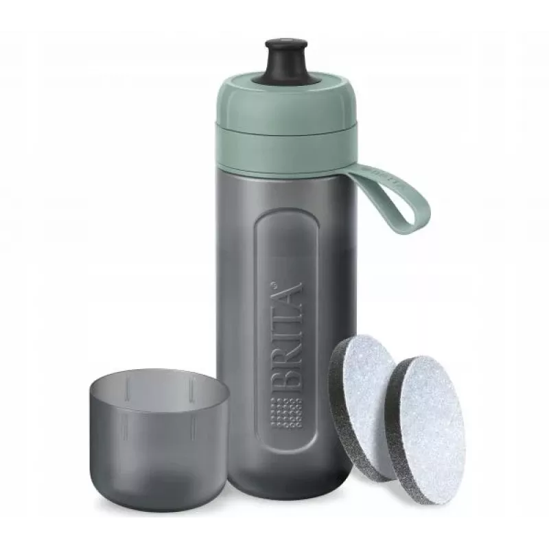 Brita Sports Water Filter Bottle Active Dark zielony, zielony