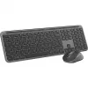 Logitech MK950 Signature cienki Klawiatura i mysz w zestawie Biurowa RF Bezprzewodowa + Bluetooth QWERTY US International Grafit