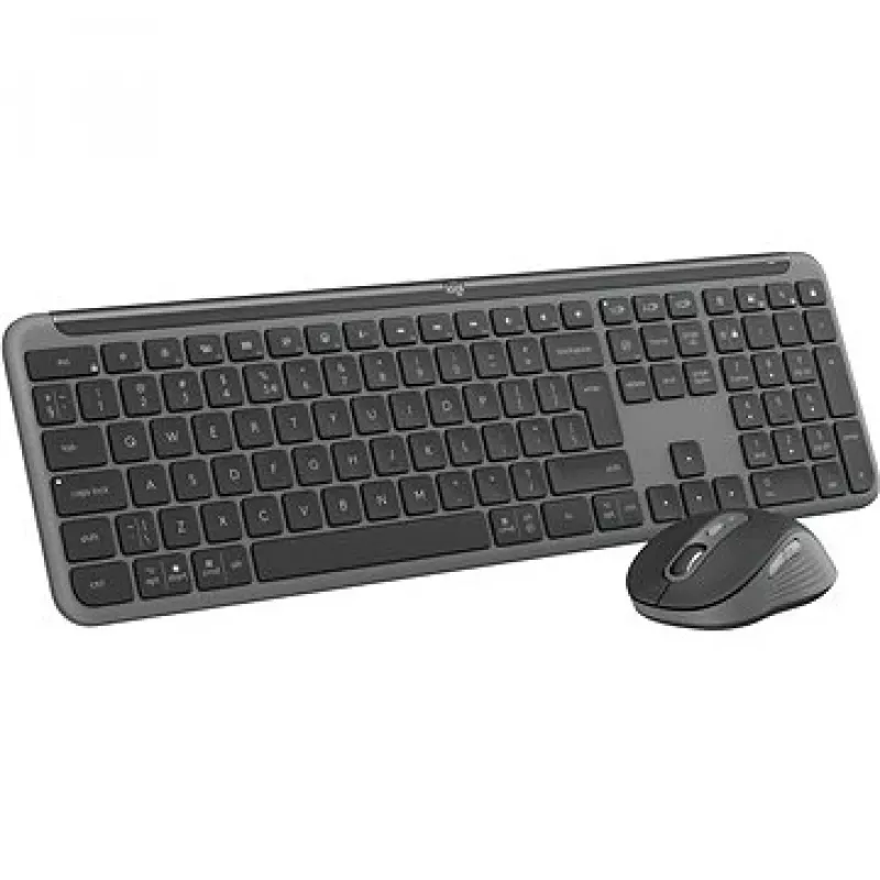 Logitech MK950 Signature cienki Klawiatura i mysz w zestawie Biurowa RF Bezprzewodowa + Bluetooth QWERTY US International Grafit