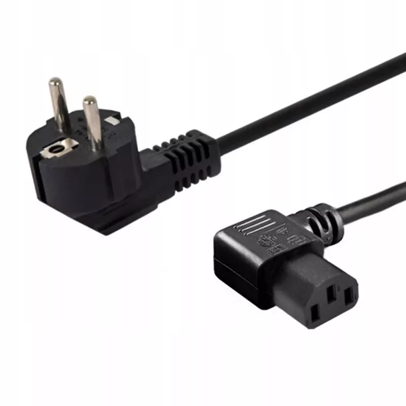 Kabel zasilający SAVIO CL-115 IEC C13 do wtyku męskiego, 1,2 m, czarny