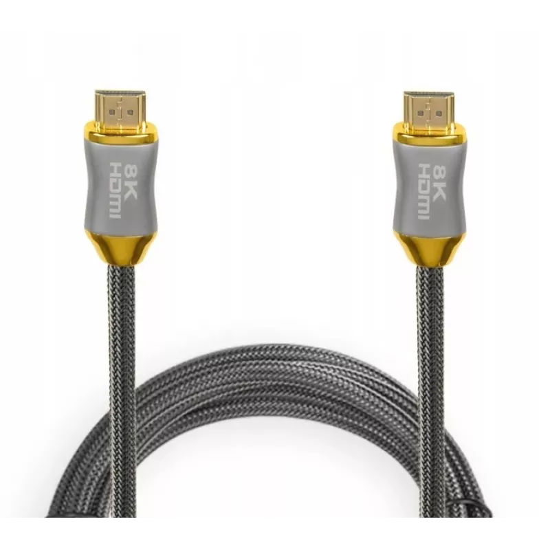 Kabel HDMI IBOX HD08 2 m, HDMI Typ A męski–męski, HDMI 2.1, srebrny