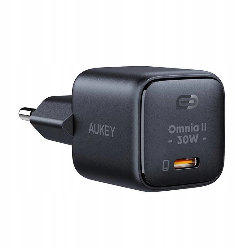 Ładowarka sieciowa Aukey PA-B1L USB-C 30W Czarna — kompaktowy zasilacz USB‑C PD