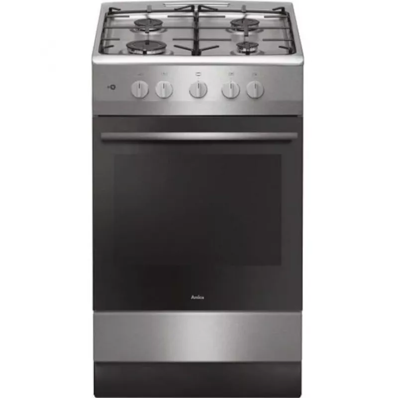 Kuchenka Amica, 57GGH4.23ZPF Xx, gazowa, Extrudat, stal nierdzewna, 50 cm